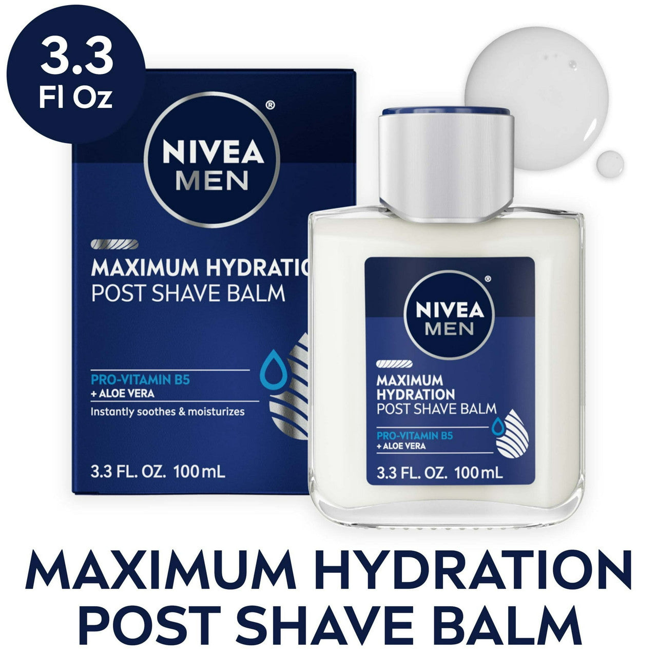 Nivea Men Maximum Hydration Moisturizing Post Shave Balm, 3.3 Oz